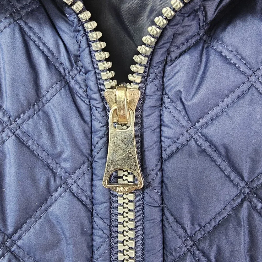 Marc‎ New York Quilted Navy Blue Puffer Vest Sz XS Full Zip Outerwear Gorpcore